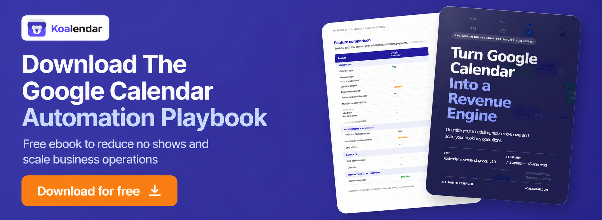 Download the free Google Calendar Automation Playbook